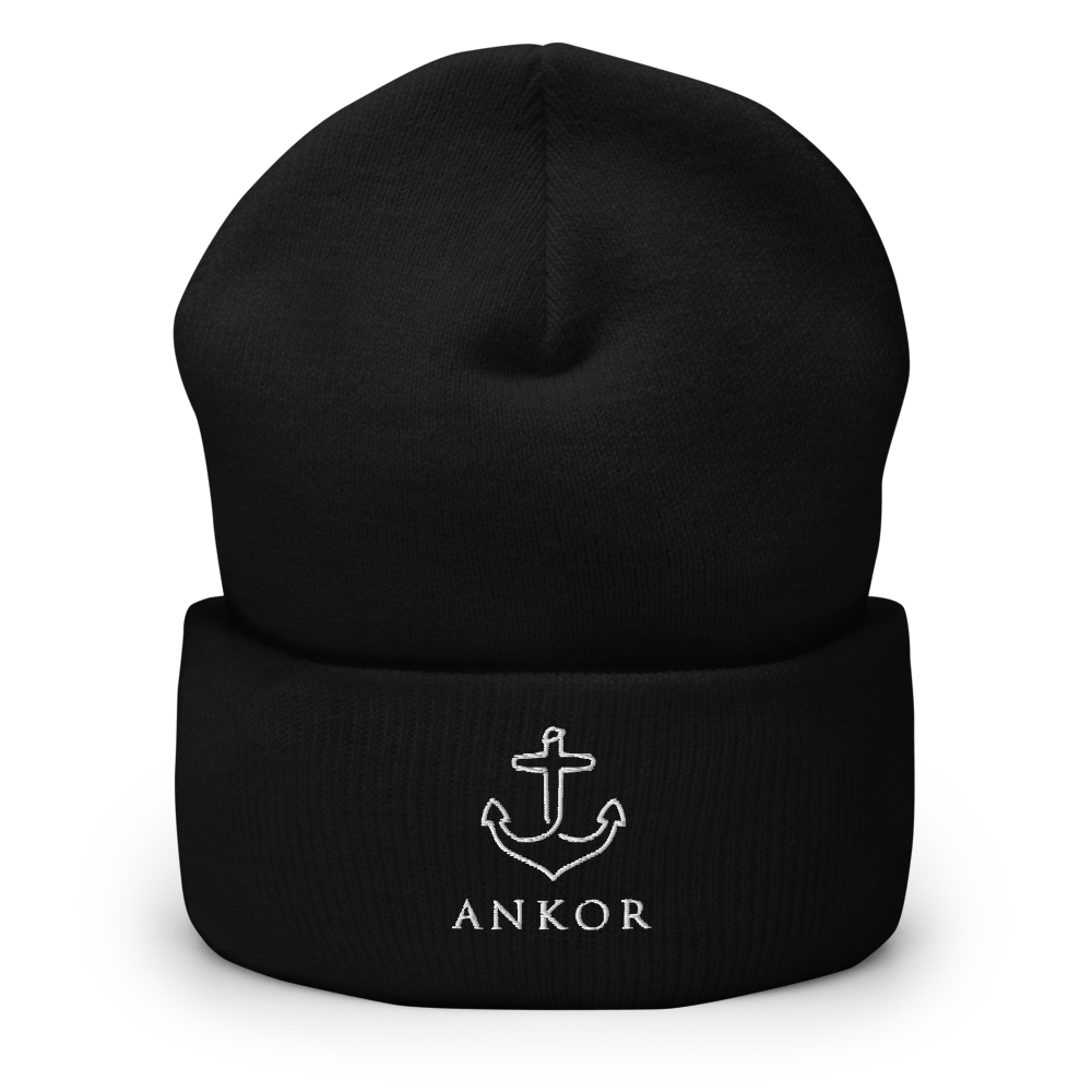 Ankored Beanie | White Ankor - The Ankor