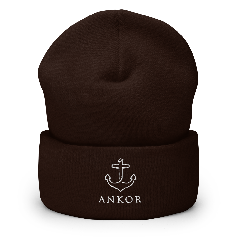 Ankored Beanie | White Ankor - The Ankor