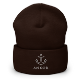 Ankored Beanie | White Ankor - The Ankor