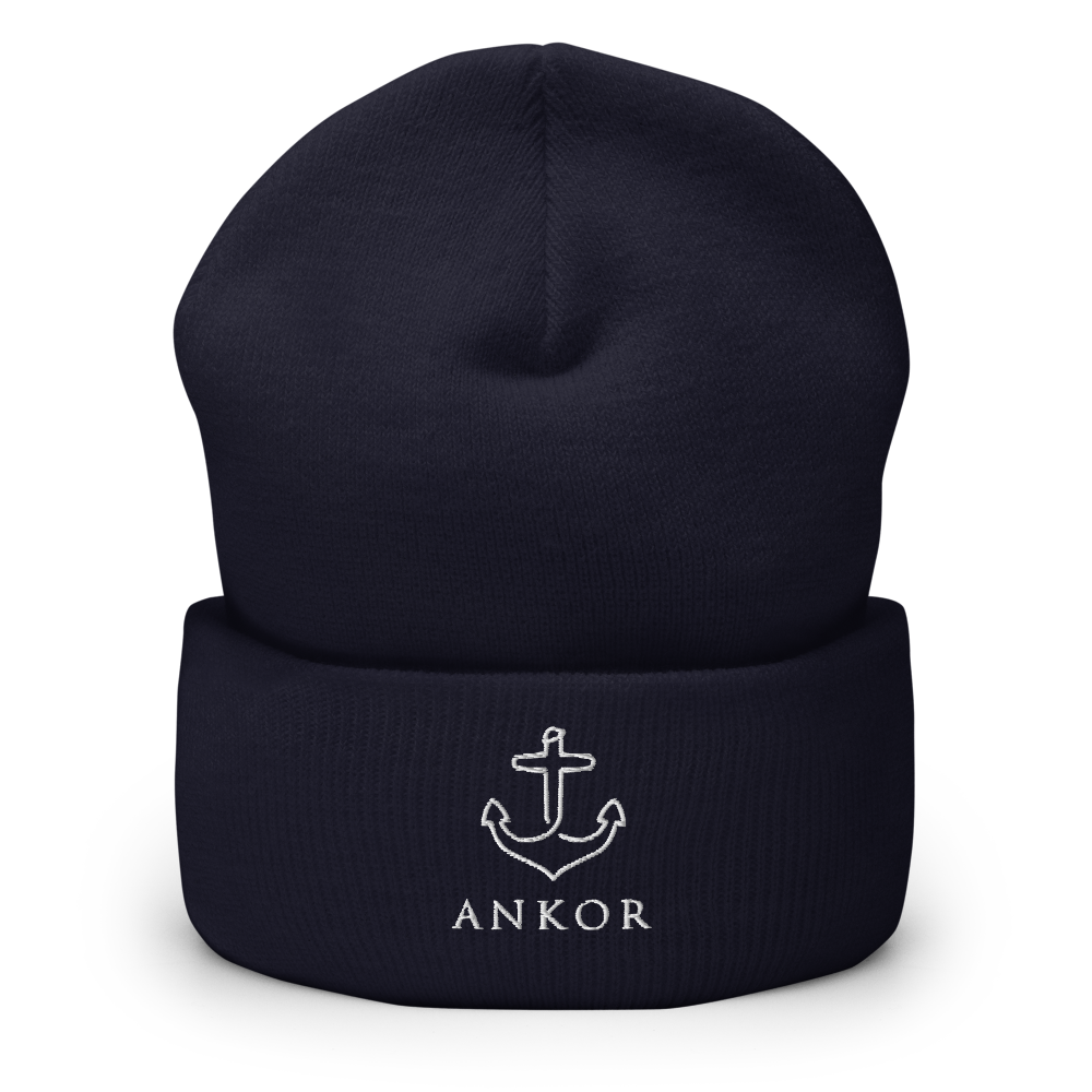 Ankored Beanie | White Ankor - The Ankor