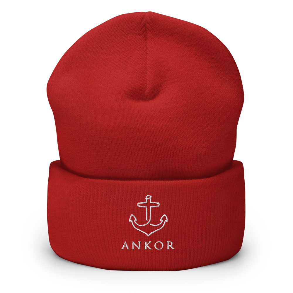 Ankored Beanie | White Ankor - The Ankor