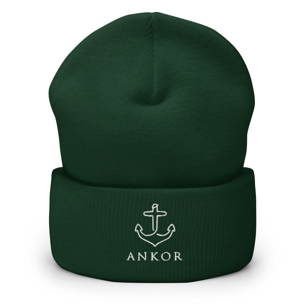 Ankored Beanie | White Ankor - The Ankor